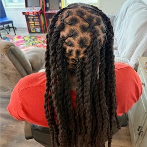 Black Artistic Patterned Hair Extensions